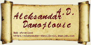 Aleksandar Danojlović vizit kartica